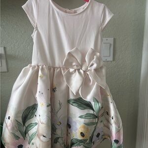 H&M Pink and Cream Floral Kids Dress
